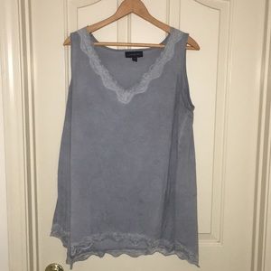 Lane Bryant lace trimmed Swing tank top. 14/16